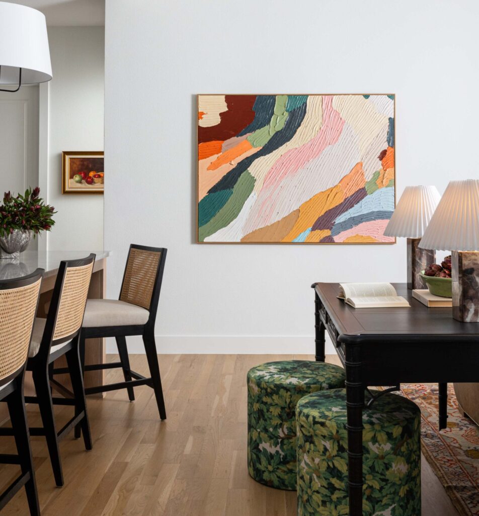 Colorful painting in a Richardson Kitchen